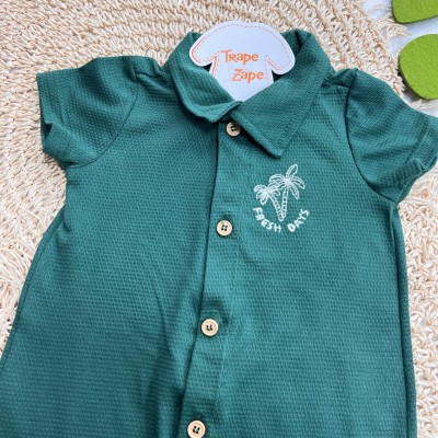 Natal 25 - Macacão Curto Fresh Days - Verde